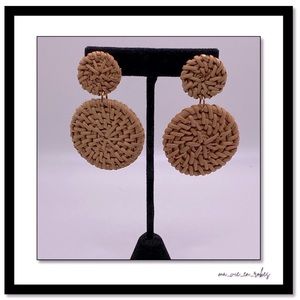 Coffee-Colored Bamboo Earrings ☕️